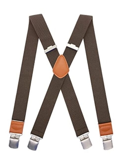 SupSuspen Snap Hook Suspenders for Men for Belt Loop Retro Suspenders Adjustable