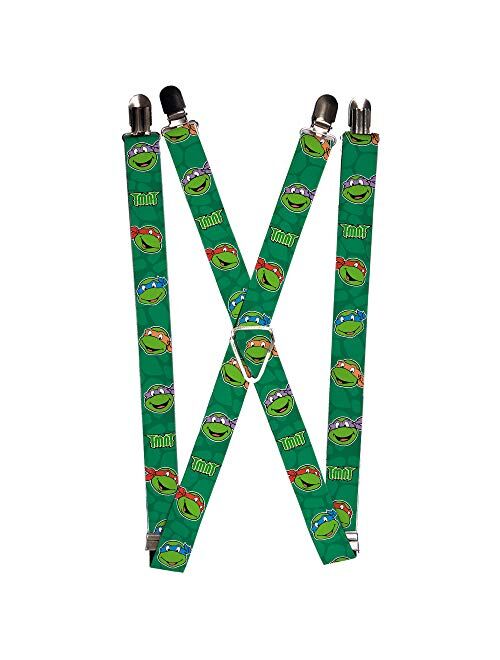 Nickelodeon Men's Buckle-Down Suspender-Ninja Turtles, Multicolor, One Size