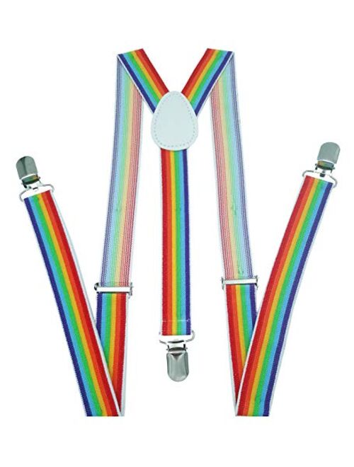 Navisima Women Adjustable Elastic Y Back Style Suspenders With Strong Metal Clips