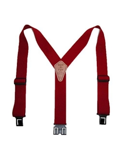 Perry Suspenders Men's Elastic Ruf-N-Tuf Hook End Suspenders (Tall Available)