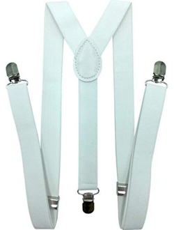 LOLELAI Suspenders for Women and Men | Elastic, Adjustable, Y-Back | Pant Clips, Tuxedo Braces