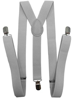 LOLELAI Suspenders for Women and Men | Elastic, Adjustable, Y-Back | Pant Clips, Tuxedo Braces