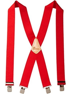 Berne Workwear Men's Embossed Back Elastic Suspenders