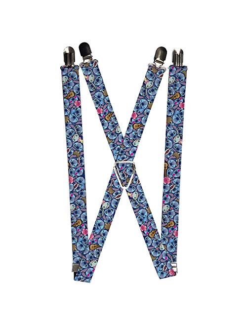 Buckle-Down Men's Suspender-Lilo & Stitch, 3.5" x 2.5"