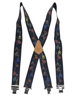 USA MADE CUSTOM SUSPENDERS • 2" WIDE • STRONG METAL CLIPS • BUY AMERICAN !