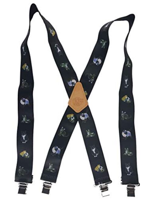 USA MADE CUSTOM SUSPENDERS • 2" WIDE • STRONG METAL CLIPS • BUY AMERICAN !