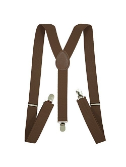 Men's Suspenders - 1" Width Adjustable Straps - Stylish Y Back Style by SEEMAVI