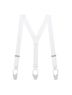 SuspenderStore Men's Grosgrain Classic Colors Button Suspenders (2 Sizes, Array of Beautiful Colors)