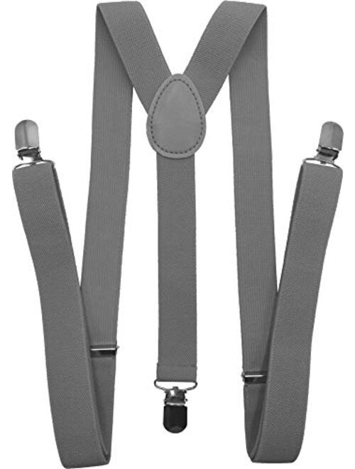 Consumable Depot Solid Color Suspenders Y-Back | Adjustable and Elastic |