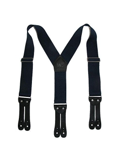 Welch Men's Elastic Button-End Y-Back 2 Inch Work Suspenders