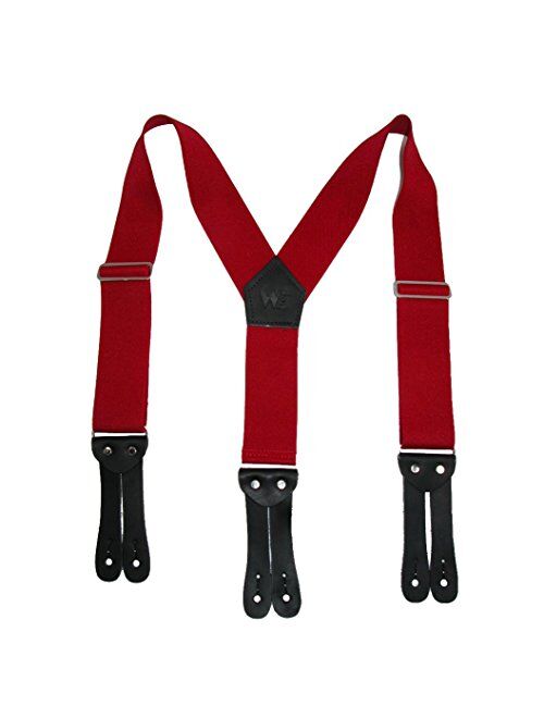 Welch Men's Elastic Button-End Y-Back 2 Inch Work Suspenders