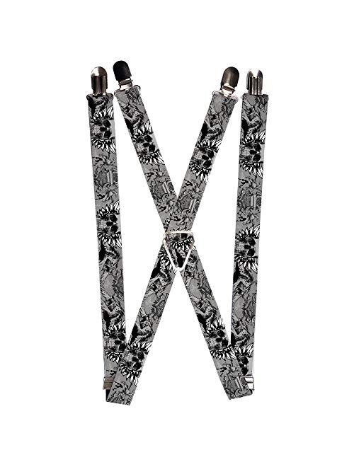 Buckle-Down Suspender - Skulls