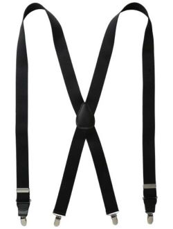 Status Men's Tall Plus Size Suspenders 11/4" Poly Elastic 54" Drop Clip