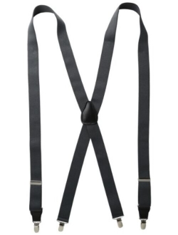 Status Men's Tall Plus Size Suspenders 11/4" Poly Elastic 54" Drop Clip