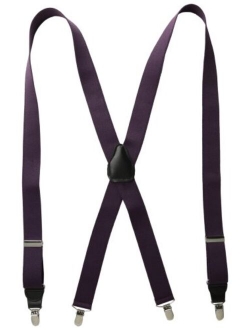 Status Men's Tall Plus Size Suspenders 11/4" Poly Elastic 54" Drop Clip