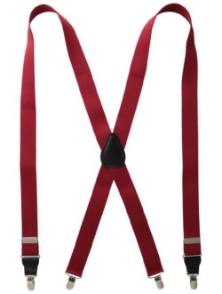 Status Men's Tall Plus Size Suspenders 11/4" Poly Elastic 54" Drop Clip
