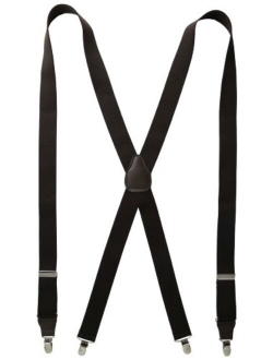 Status Men's Tall Plus Size Suspenders 11/4" Poly Elastic 54" Drop Clip