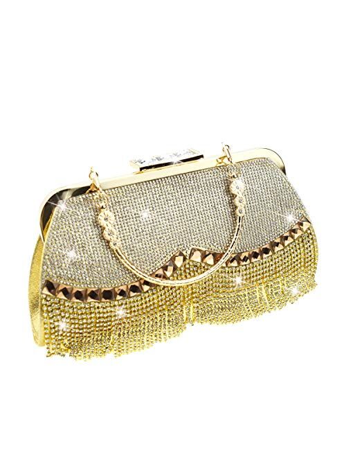 Evening Clutch Bag for women, Glitter Rhinestone Evening Bags Handbags Wedding Banquet Clutch Purse