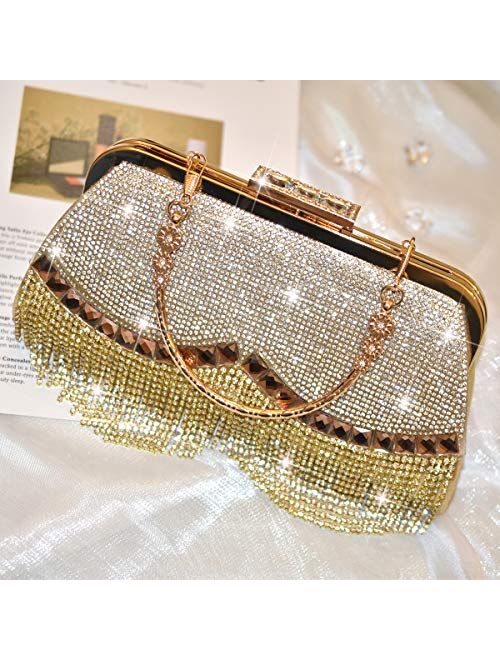 Evening Clutch Bag for women, Glitter Rhinestone Evening Bags Handbags Wedding Banquet Clutch Purse