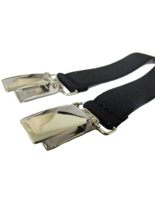 Relco Narrow .65 inch (1.7cm) Black Braces/Suspenders