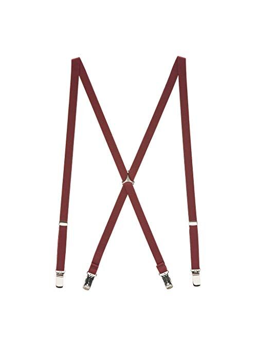 SuspenderStore Men's Skinny Suspenders for Adults - 1/2 Inch Wide, Clip