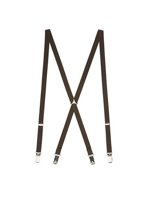 SuspenderStore Men's Skinny Suspenders for Adults - 1/2 Inch Wide, Clip