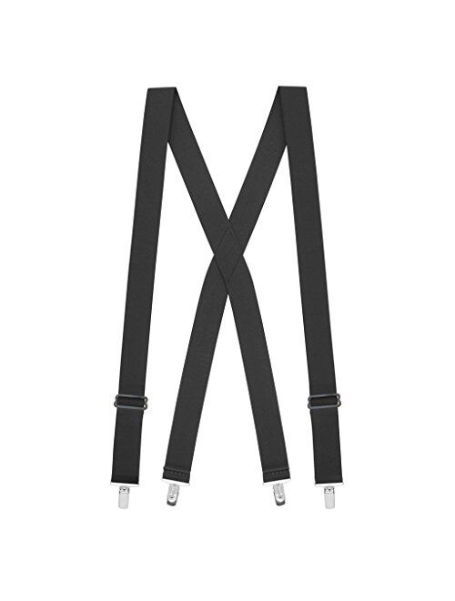 SuspenderStore Men's Undergarment Suspenders - Nickel Clip