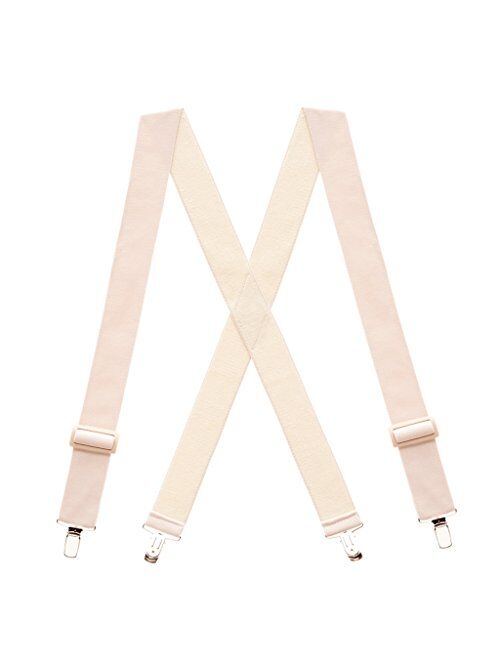 SuspenderStore Men's Undergarment Suspenders - Nickel Clip