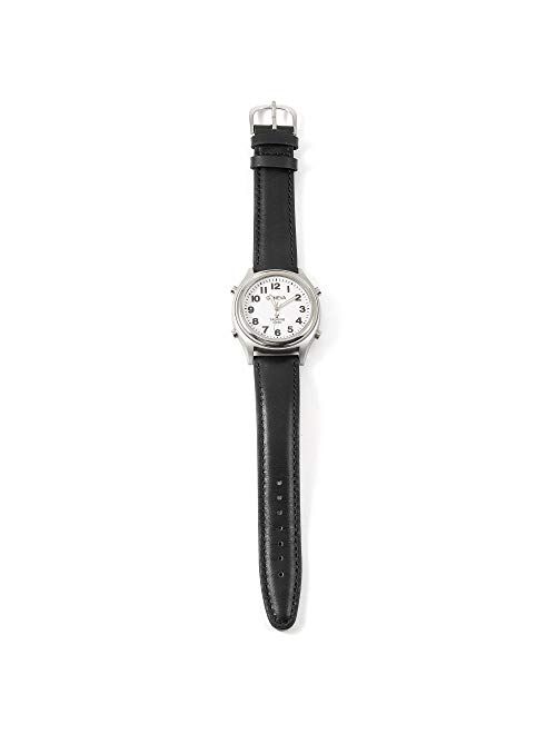 Atomic Talking Watch - Sets Itself with a Touch of a Button! Unisex Watch w/Alarm Speaks Time, Day, Date & Year. Great for The Blind, Elderly or Visually impaired - 8421