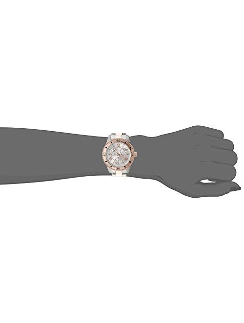 Invicta Women's Angel 38mm Steel and Rose Gold Tone Stainless Steel Quartz Watch, Two Tone (Model: 21771)