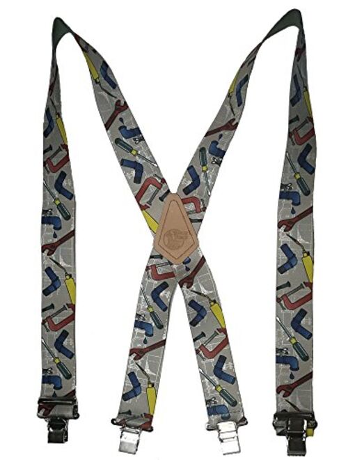 USA MADE CUSTOM SUSPENDERS 2" WIDE STRONG METAL CLIPS BUY AMERICAN !…