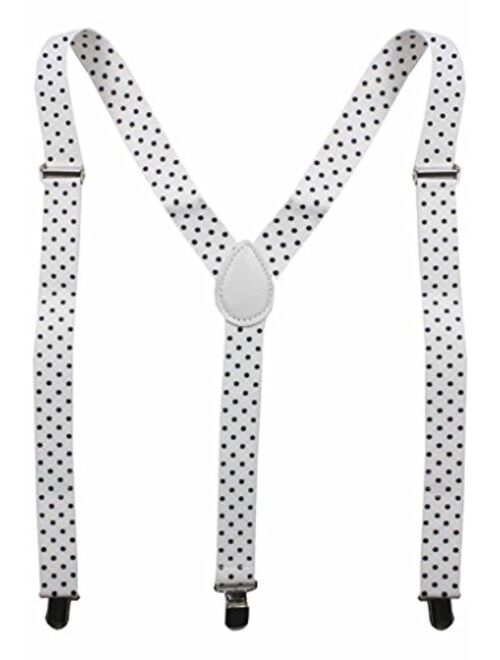 Adult Plain Checkered Leopard Zebra Glitter Elastic Y-Shape Suspender