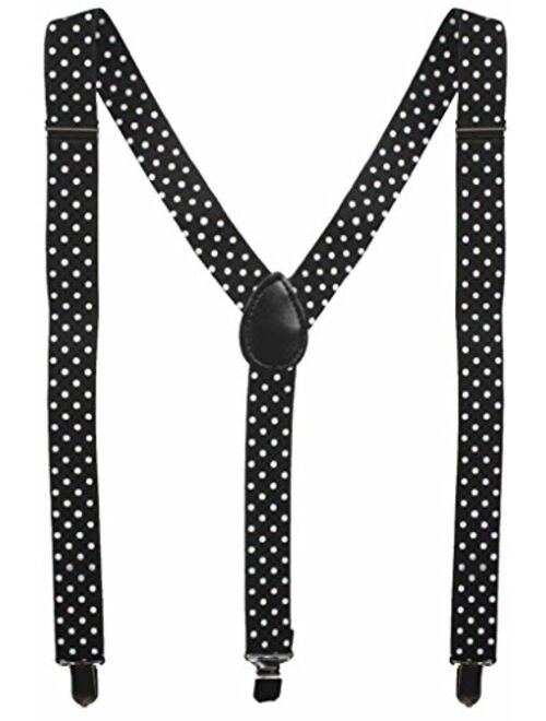 Adult Plain Checkered Leopard Zebra Glitter Elastic Y-Shape Suspender