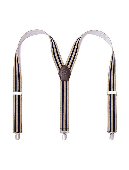 Buy Mens Suspenders KANGDAI 3 Clips Y Back Work Suspenders for Men ...