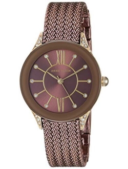 Women's Swarovski Crystal Accented Mesh Bracelet Watch