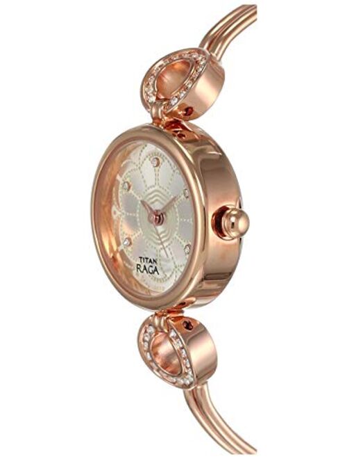 Titan Raga Women’s Bracelet Dress Watch with Swarovski Crystals - Quartz, Water Resistant