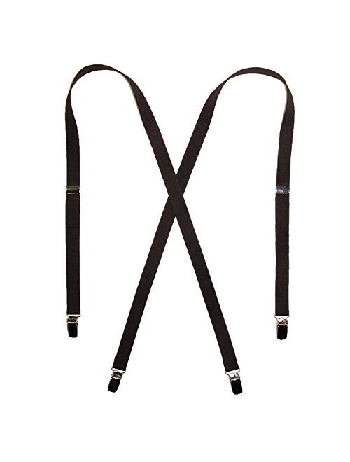 CTM Elastic .75 Inch Wide Undergarment Clip-End Suspenders