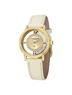 Original Women's 388L2.SET.02 Winchester Tiara Analog Swiss Quartz Champagne Leather Watch with Interchangeable Black Band