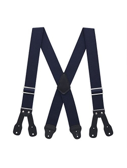 SuspenderStore Men's Logger Suspenders - BUTTON (4 sizes, 5 colors)