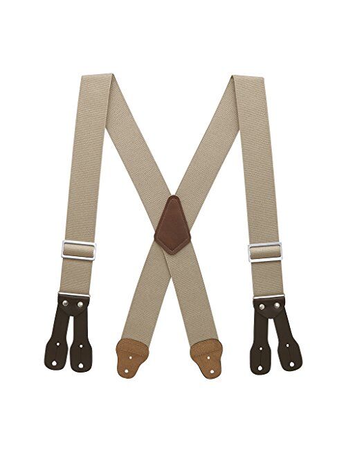 SuspenderStore Men's Logger Suspenders - BUTTON (4 sizes, 5 colors)