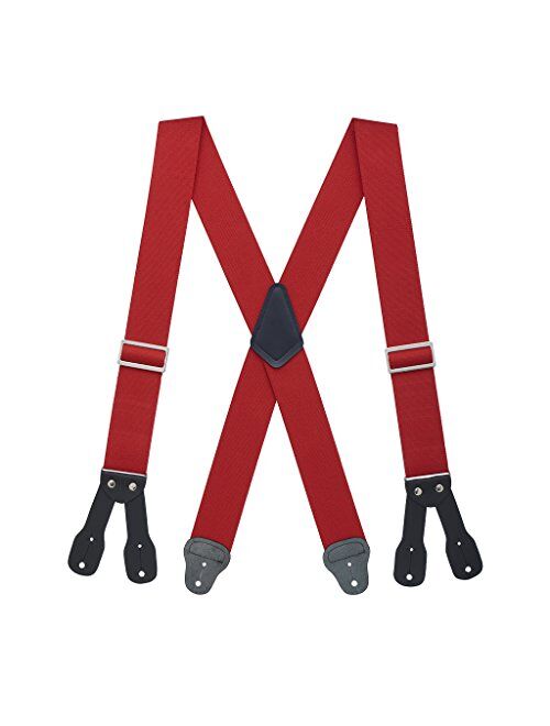 SuspenderStore Men's Logger Suspenders - BUTTON (4 sizes, 5 colors)