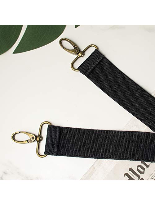 Buyless Fashion Suspenders for Men - 48" Adjustable Straps 1 1/4" - X Back with Metal Hooks