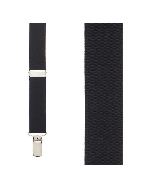 SuspenderStore Men's Solid Color Basics Collection - 1 Inch Wide Clip (Y-Back)