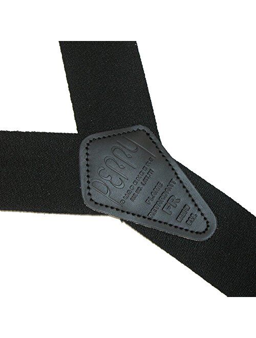 Perry Suspenders Men's Elastic Flame Retardant Hook End Work Suspenders