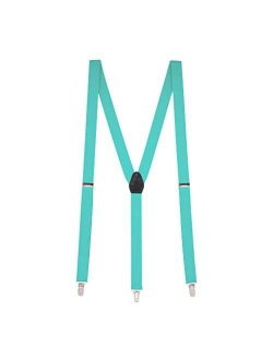 SuspenderStore Men's Y-Back Fresh Hues Suspenders - 1 Inch Wide Clip