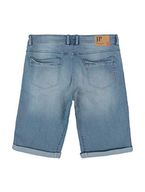 JP 1880 Men's Big & Tall Denim Stretch Bermuda Shorts 721122