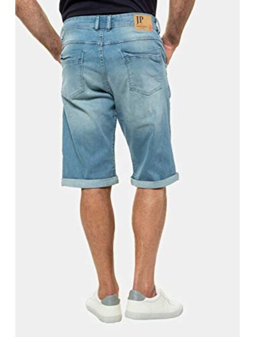 JP 1880 Men's Big & Tall Denim Stretch Bermuda Shorts 721122