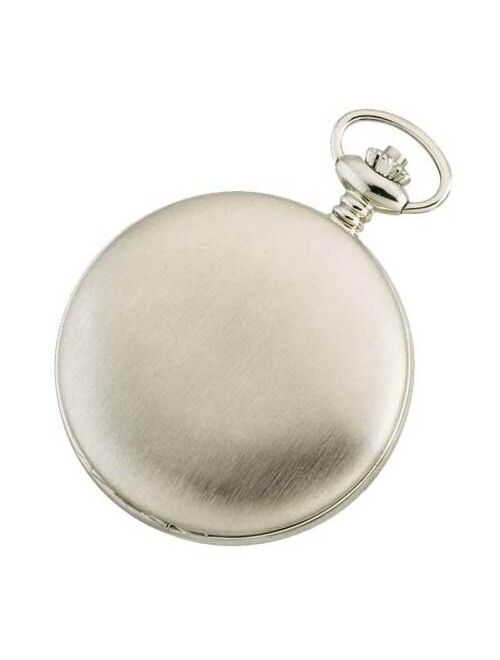 charles-hubert paris Women's Stainless Steel Pocket Watch w Matching Curb Chain