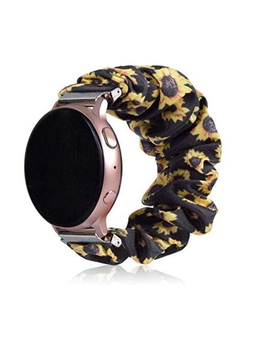 Magwei Band Compatible with Samsung Galaxy Watch Active/Active2 40mm/44mm, Scrunchie Wristband Replacement Compatible for Galaxy Watch 42mm/Gear S2 Classic/Gear Sport Sma