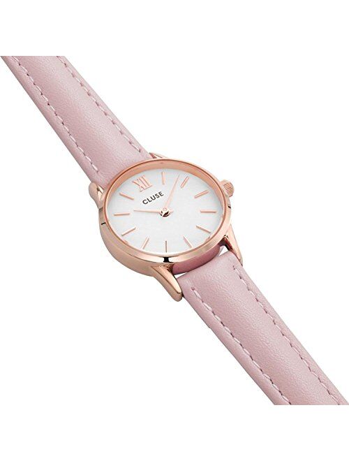 Cluse Women's La Vedette 24mm Leather Band Metal Case Quartz Dial Analog Watches Collection